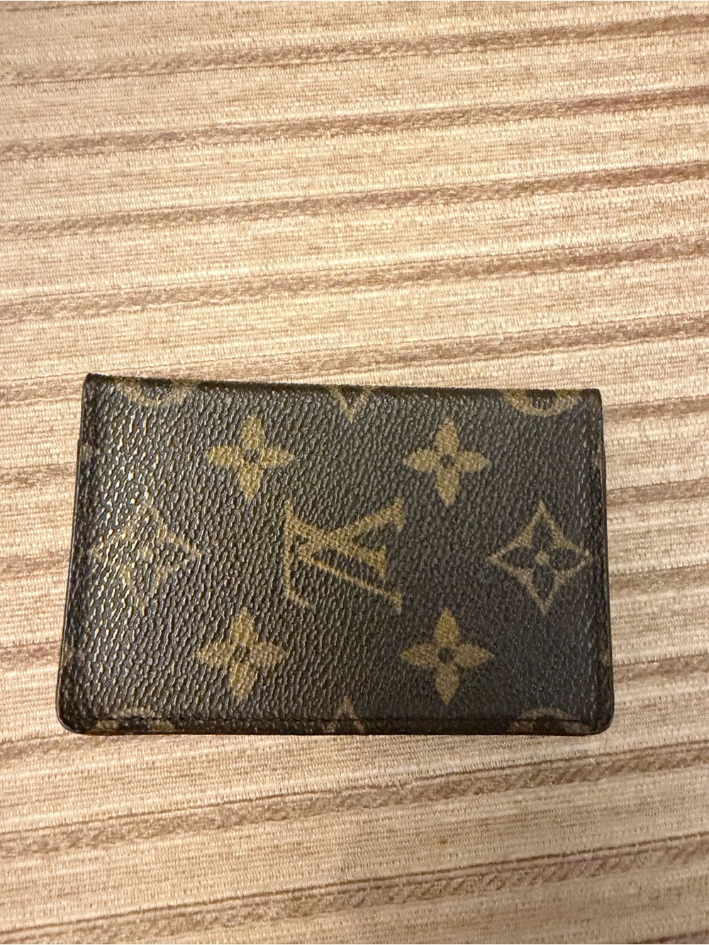 Louis Vuitton Monogram Card & Key Holder in Brown and Gold